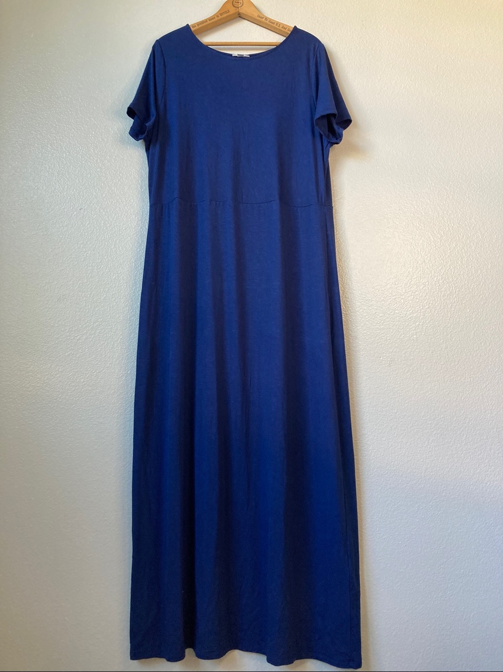 J. Jill short Sleeve Maxi Dress Relaxed Fit T-shirt dress sz XL TALL XLT